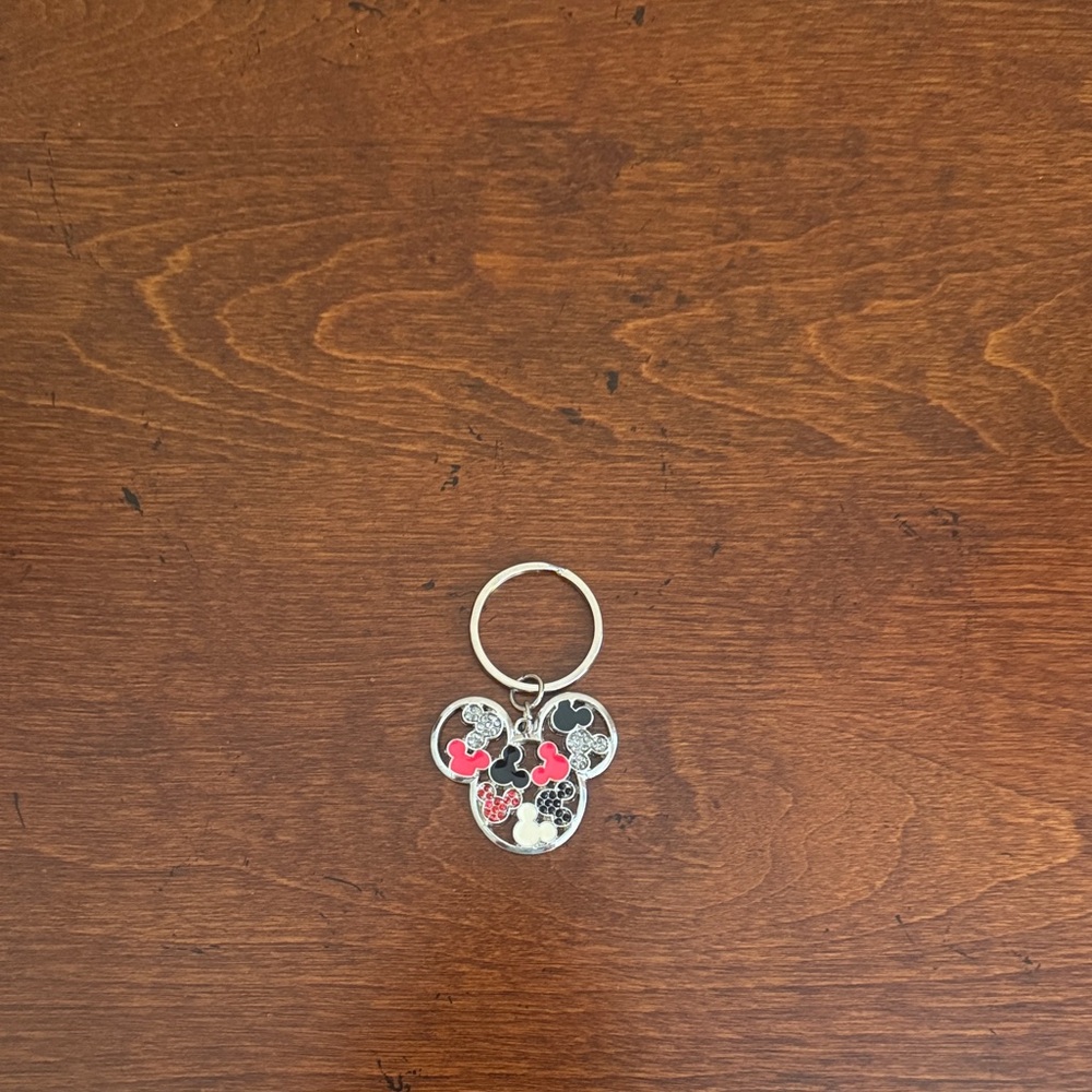 Disney Mickey Mouse Keychain with Red and Black Accents OS NWOT
